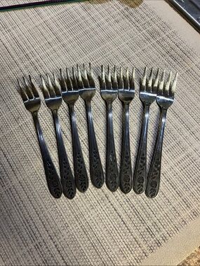 8-Piece Roger’s stainless cocktail/seafood forks